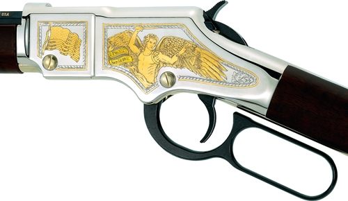 Henry Repeating Arms H004LE Golden Boy Law Enforcement Tribute 22 Short, Lo view 3