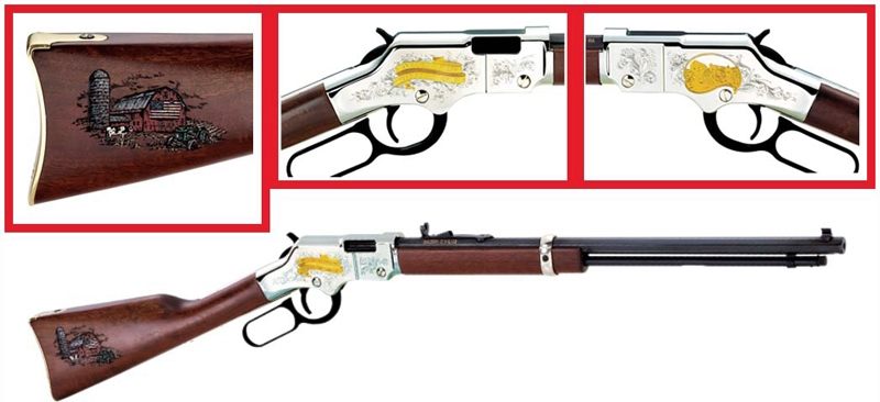 Henry H004AF Golden Boy American Farmer Tribute 22 Short, Long or LR Calibe view 2