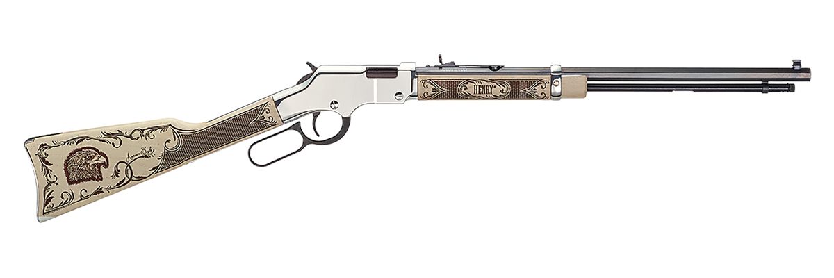 Henry Repeating Arms H004AE Golden Boy Silver American Eagle Full Size 22 S
