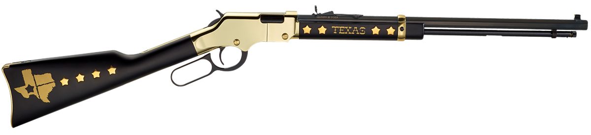 Henry Repeating Arms H004TX Golden Boy Texas Tribute Full Size 22 Short, Lo view 2