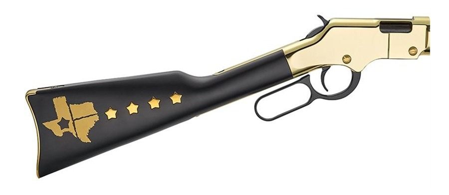 Henry Repeating Arms H004TX Golden Boy Texas Tribute Full Size 22 Short, Lo view 3