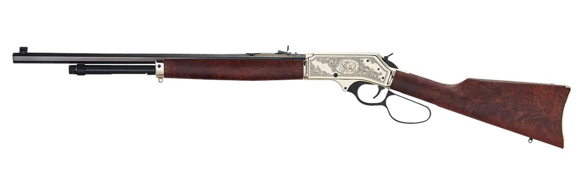 Henry Repeating Arms H010BGWL Wildlife 45-70 Gov 4+1 22in Blued Octagon, Po view 2