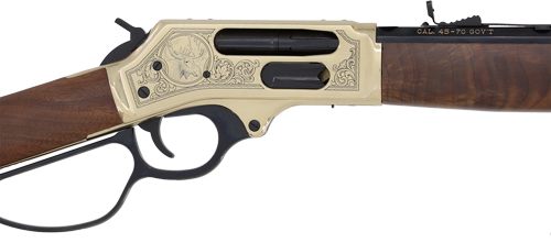 Henry Repeating Arms H010BGWL Wildlife 45-70 Gov 4+1 22in Blued Octagon, Po view 3