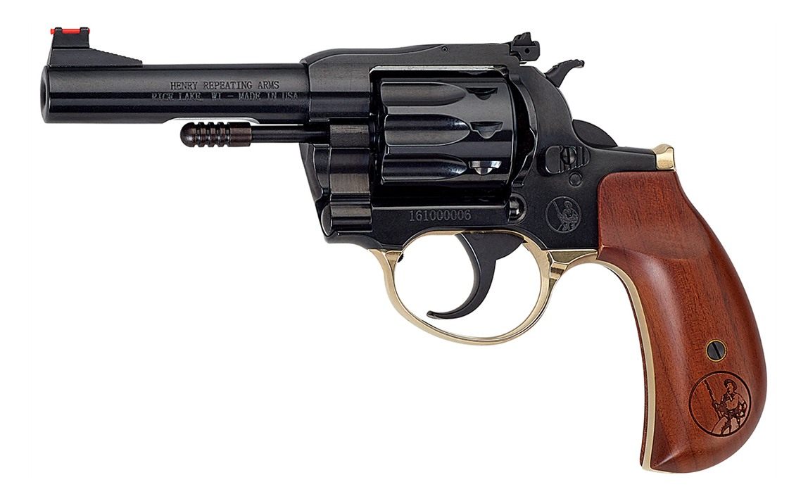 Henry H016BDA Golden Boy 22 S/L/LR 10 Shot 4in Blued Round Barrel, Cylinder view 2