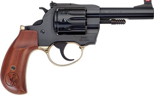 Henry H016BDA Golden Boy 22 S/L/LR 10 Shot 4in Blued Round Barrel, Cylinder view 4