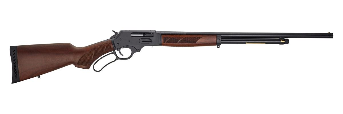 Henry H018G410 Side Gate Full Size 410 Bore Lever 2.50in 6+1 24in Blued Ste