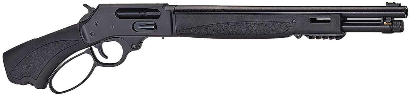 Henry H018XAH410 Axe 5+1 15.14in 410 Bore Blued Steel Barrel, Drilled Tappe
