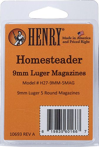 Henry Repeating Arms H279MM5MAG Homesteader 5rd 9mm Luger Black Polymer view 2
