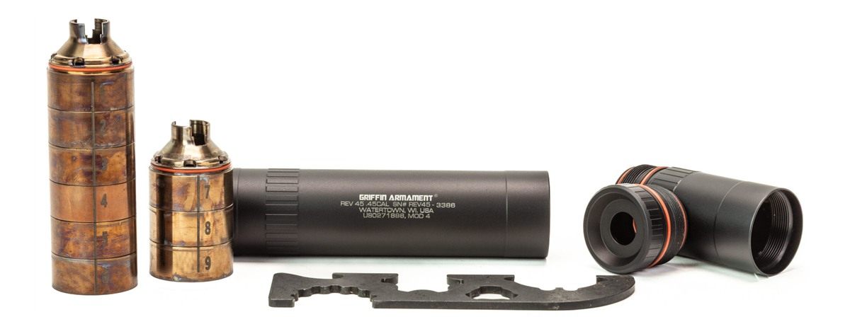 Griffin Armament Suppressor Revolution 45 Mod 4 Blk