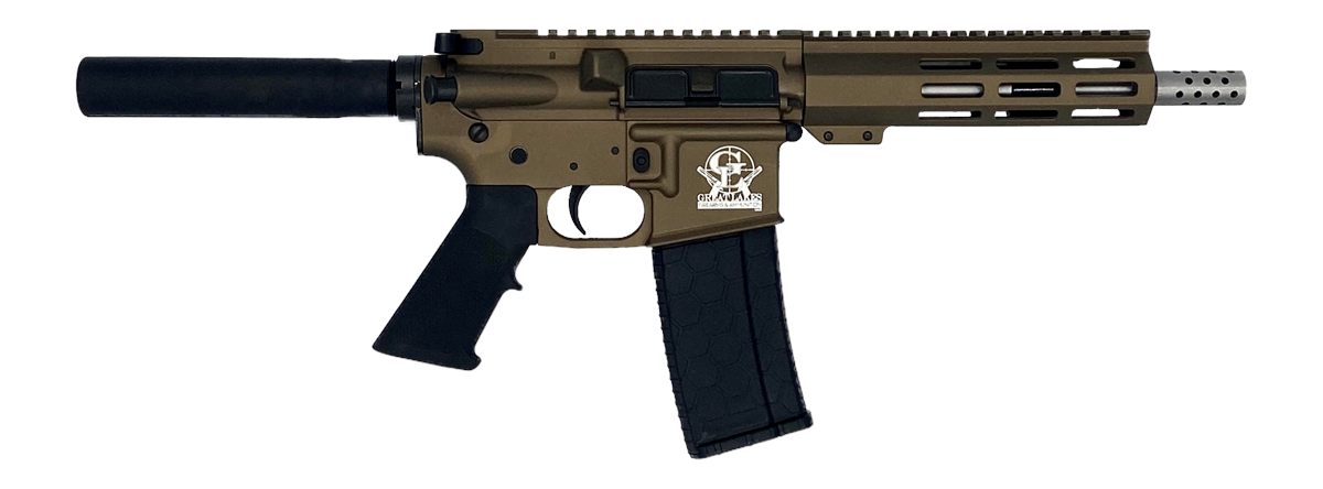 Great Lakes Firearms GL15223SSPBRZ AR-15 Pistol 223 Wylde 30+1 7.50in Stain