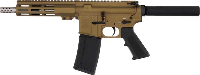 Great Lakes Firearms GL15223SSPBRZ AR-15 Pistol 223 Wylde 30+1 7.50in Stain view 3