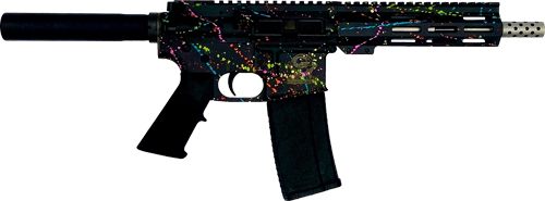 Great Lakes Firearms Ammo Glfa AR15 Pistol 223 Wylde 7.5in S/S BBL Splatter