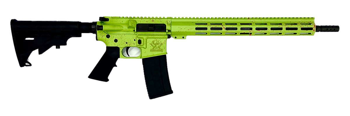Great Lakes Firearms Ammo Glfa AR15 Splatter 223 Wylde 16in NIT BBL Zombie