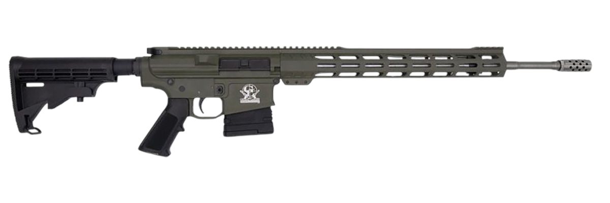 Great Lakes Firearms Glfa AR10 Rifle 6.5CM 20in S/S BBL 10-Shot OD Green