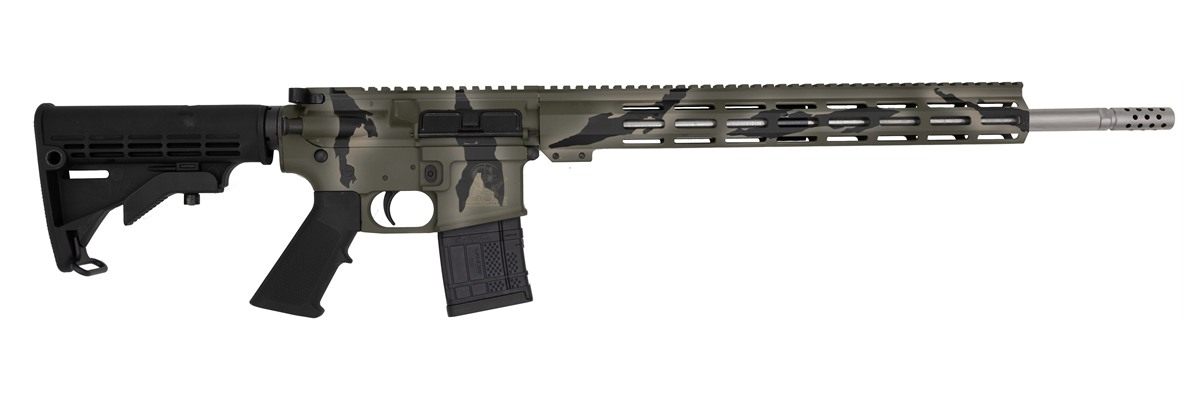 Great Lakes Firearms Ammo Glfa AR15 450 Bushmaster 18in S/S BBL Pursuit Gre