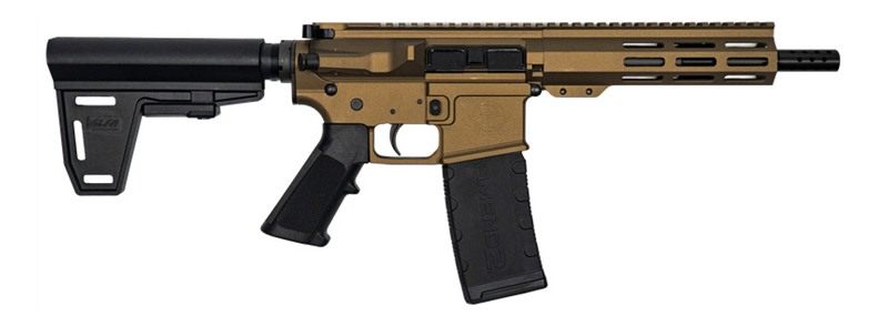 10 Ring Glfa 223 Wylde Braced Pistol 30rd Magazine 7.5in Nitride Barrel Bro