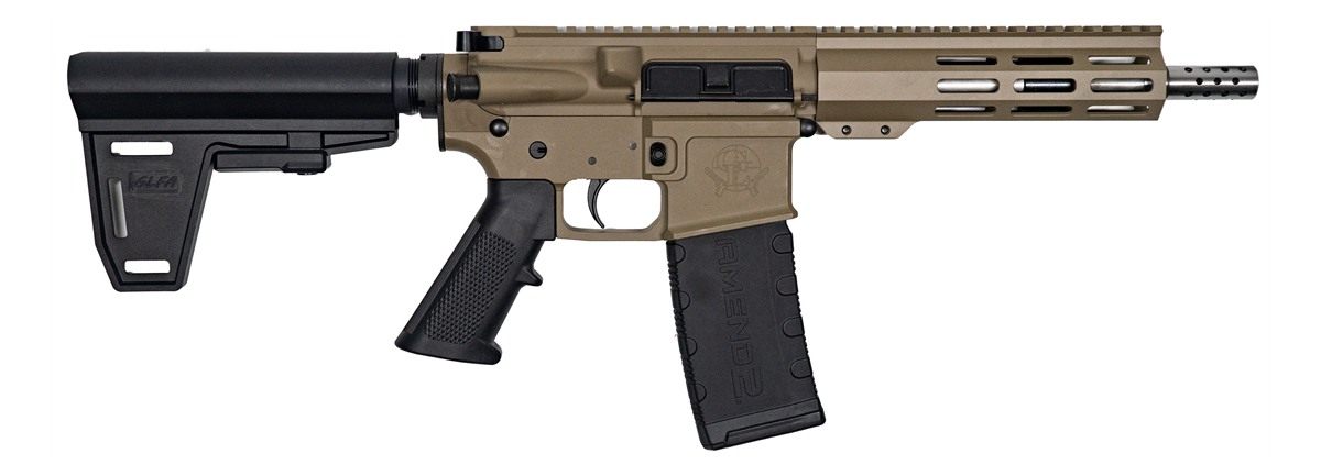 Great Lakes Firearms Ammo Glfa AR15 Pistol W/Brace 223 Wylde 7.5in SS Flat