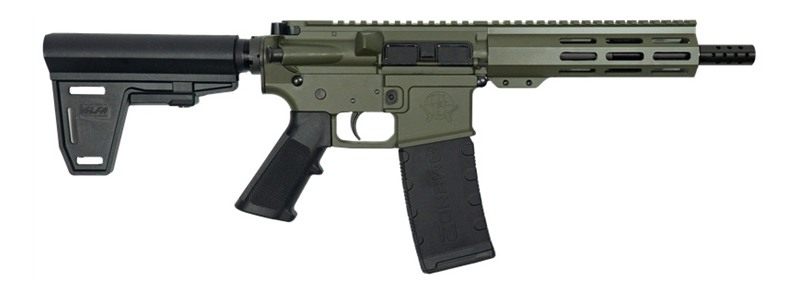 Great Lakes Firearms Ammo Glfa AR15 Pistol W/Brace 223 Wylde 7.5in Nitride