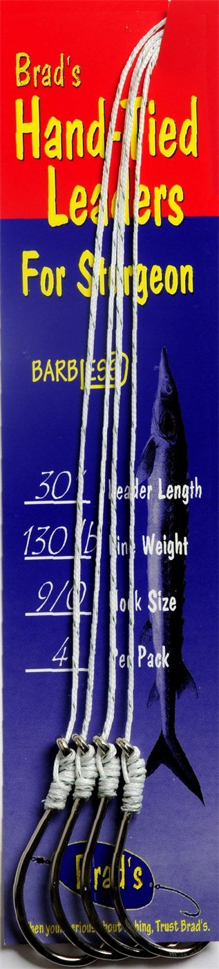 Brad's Hand Tied Leader -, 130 lb, 9/0 barbless Hook