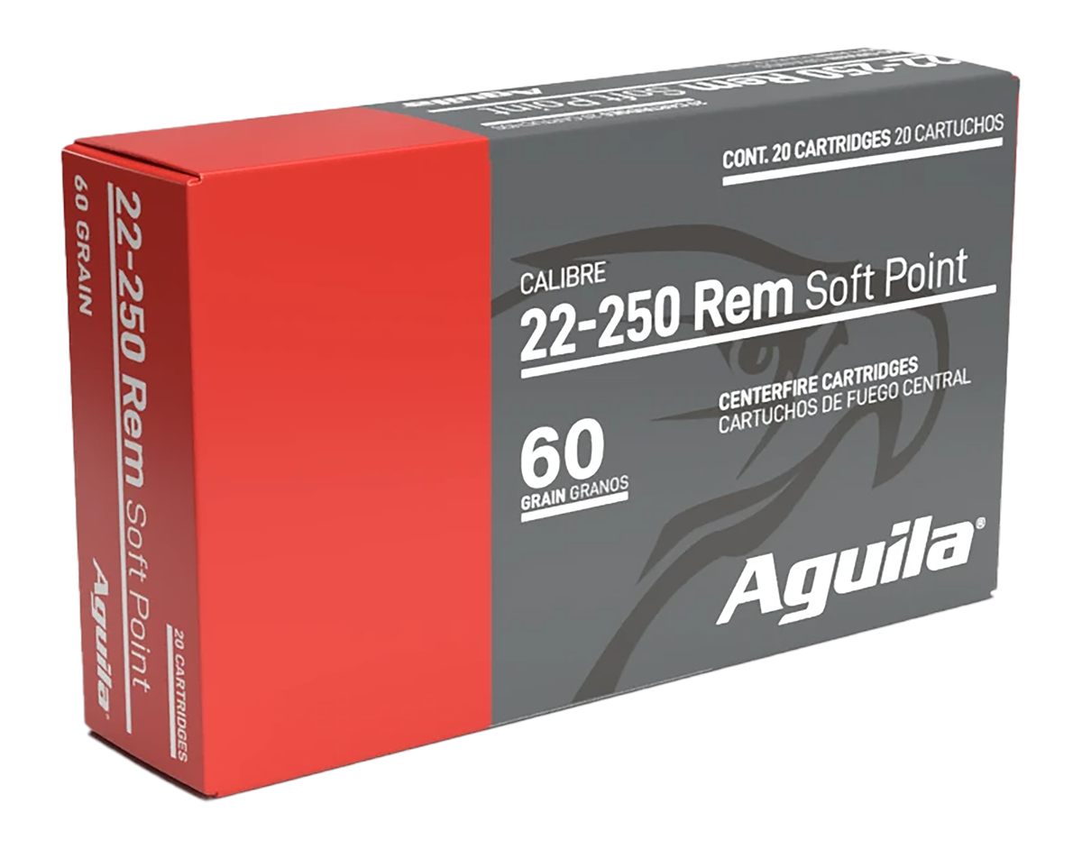 Aguila Ammunition 8338AG 22-250 Rem 60gr InterLock Boat Tail Soft Point 20