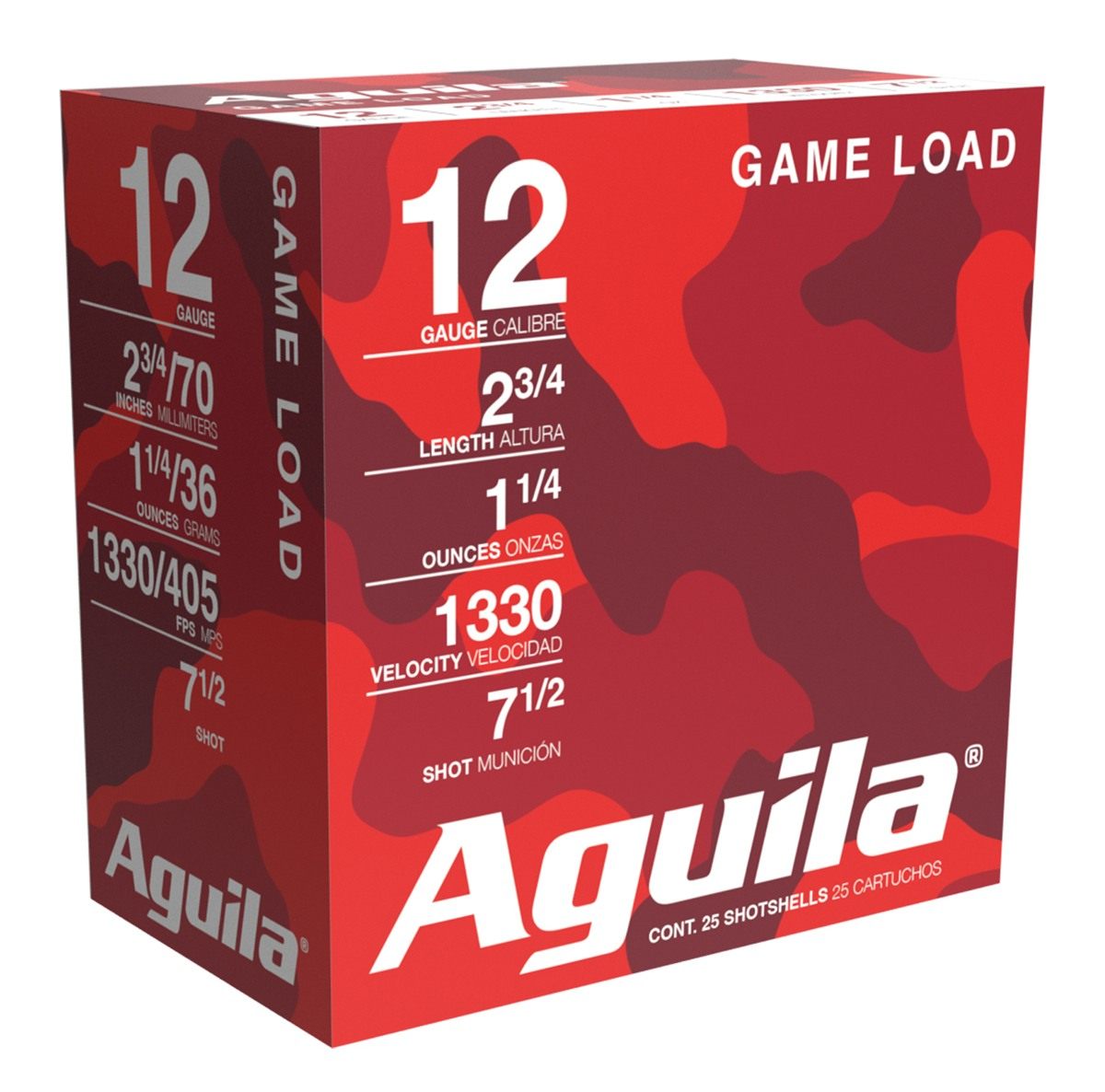 Txat Aguila Ammunition High Velocity Field Shotshells 12 ga 2-3/4in 1/4oz 1 view 2