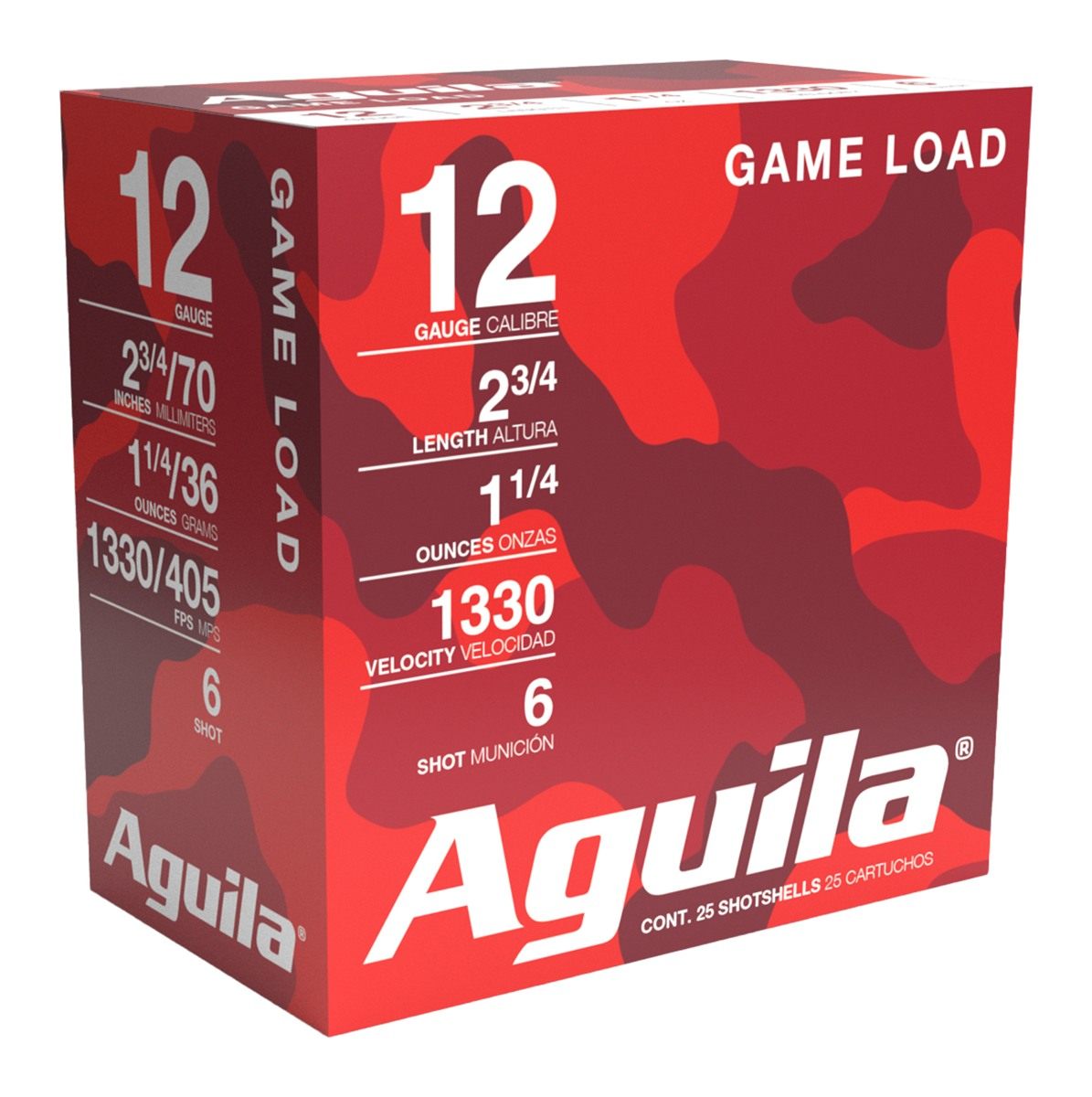 Txat Aguila Ammunition High Velocity Field Shotshells 12 ga 2-3/4in 1/4oz 1