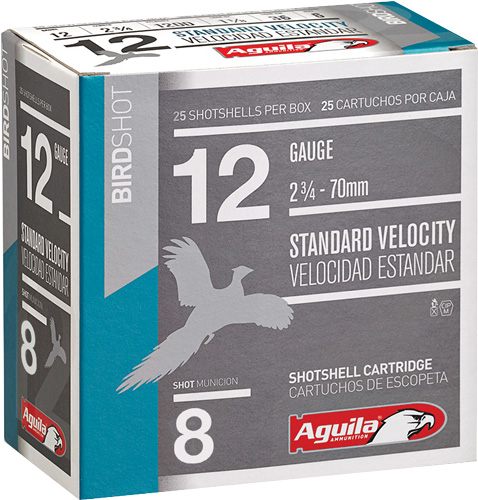 Aguila Shotshell 12GA 2.75in 1/8OZ 8 250RD Case LOT