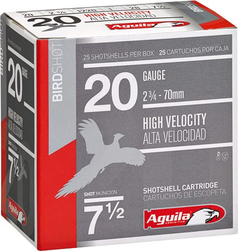 Aguila Shotshell 20GA 2.75in 1OZ 7.5 250RD Case LOT