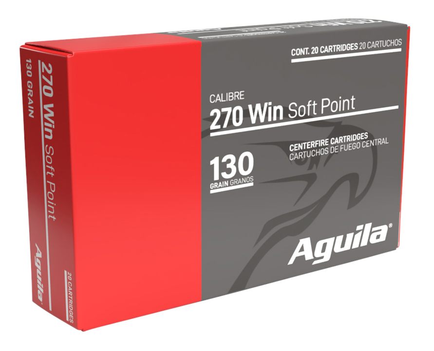 Txat Aguila Ammunition 8053AG 270 Win 130gr InterLock Boat Tail Soft Point