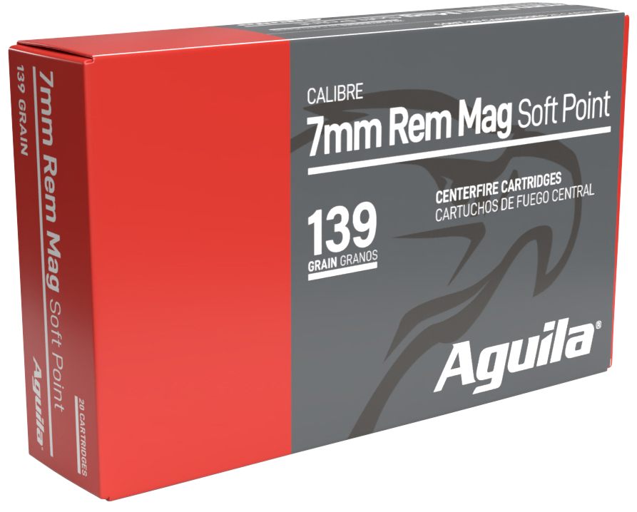 Aguila 80591AG 7mmRemMag 139gr InterLock Boat Tail Soft Point 20 Per Box/10