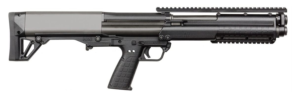 Kel Tec KSGBLK Black 12 Gauge 18.50in 3in 14+1 Rec/Barrel Polymer Fixed Sto
