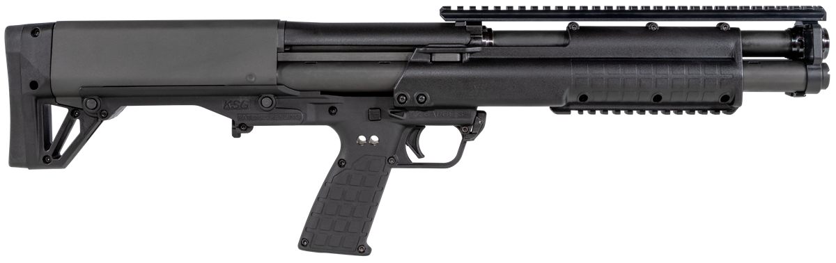 Kel Tec KSGBLK Black 12 Gauge 18.50in 3in 14+1 Rec/Barrel Polymer Fixed Sto view 2