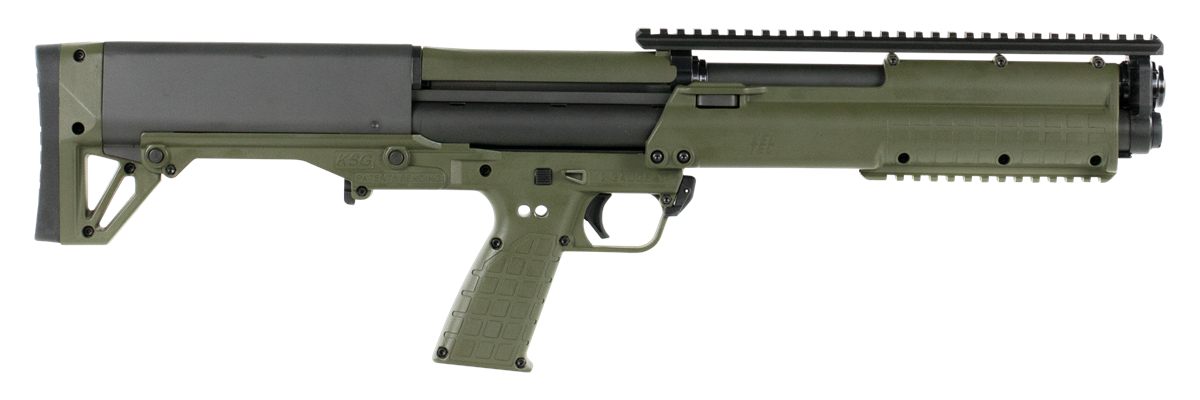 Kel Tec Ksggrn OD Green 12 Gauge 18.50in 3in 14+1 Rec/Barrel Polymer Fixed