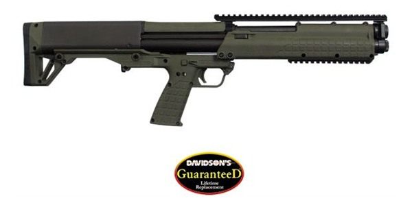 Kel Tec Ksggrn OD Green 12 Gauge 18.50in 3in 14+1 Rec/Barrel Polymer Fixed view 2