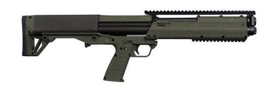 Kel Tec Ksggrn OD Green 12 Gauge 18.50in 3in 14+1 Rec/Barrel Polymer Fixed view 3