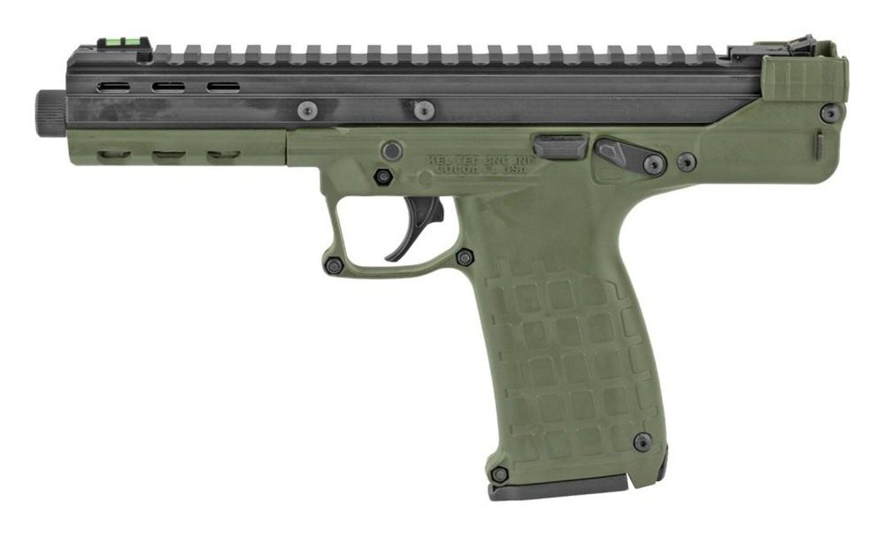 Keltec CP33GRN 22 LR 33+1 5.50in Black Ported/Threaded Barrel, Serrated/Opt