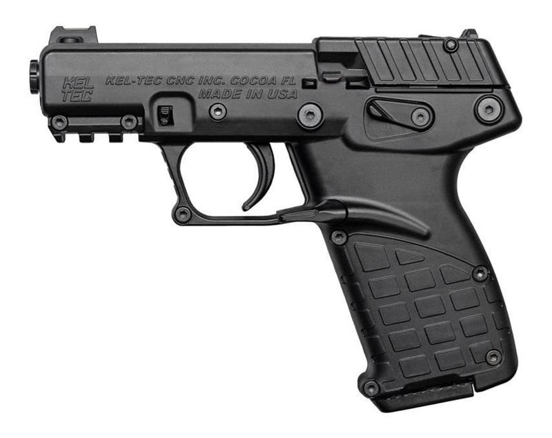 Kel Tec P17BBLK Compact 22 LR 16+1 3.80in Black Steel Threaded Barrel, Serr view 2
