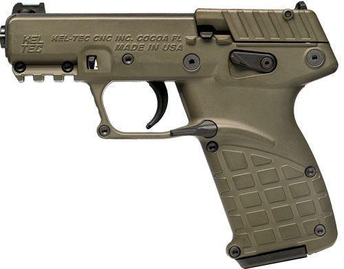 Kel Tec P17BGRN Compact 22 LR 16+1 3.80in Black Steel Threaded Barrel, OD G view 2