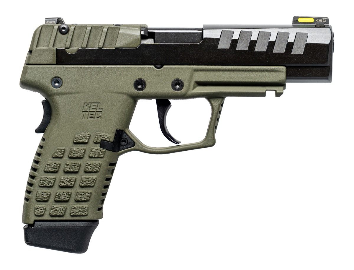 Kel Tec P15 9MM Compact 15 RD MAG HI-VIZ Sgts Green