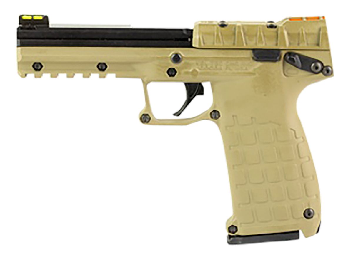 Keltec Arms PMR30TAN10 22 WMR 10+1 4.30in Black Fluted Steel Barrel, Serrat