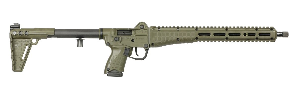 Keltec Arms SUB2K9GLKGRN SUB2000 Gen3 9mm Luger 15+1 16.15in Black Steel Th