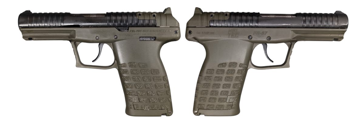 Keltec Arms PR57GRN Compact 5.7x28mm 20+1 4in Black Steel Barrel, OD Green view 3