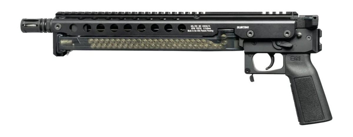 KEL TEC KP50 Pistol 5.7x28mm 50rd Magazines(1) 9.6in Threaded Barrel Black view 2