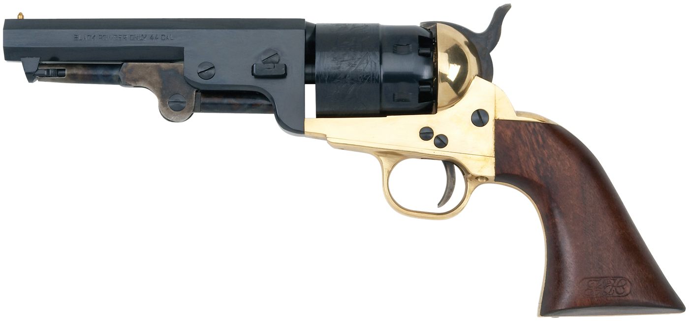 EMF Pietta PF51BR44512 1851 Sheriff 44 Cal 5.50in 6rd Shot Brass Blued Cyli