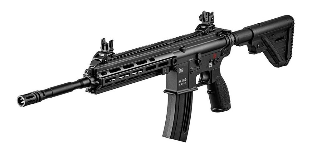 Heckler Koch USA HK 81000402 416 22 LR 10+1 16.10in Black Steel Threaded Ba view 2
