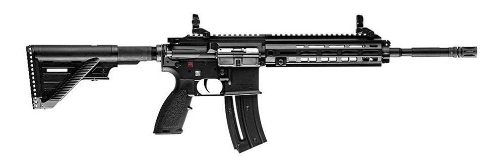 Heckler Koch USA HK 81000401 416 22 LR 20+1 16.10in Black Steel Threaded Ba view 3