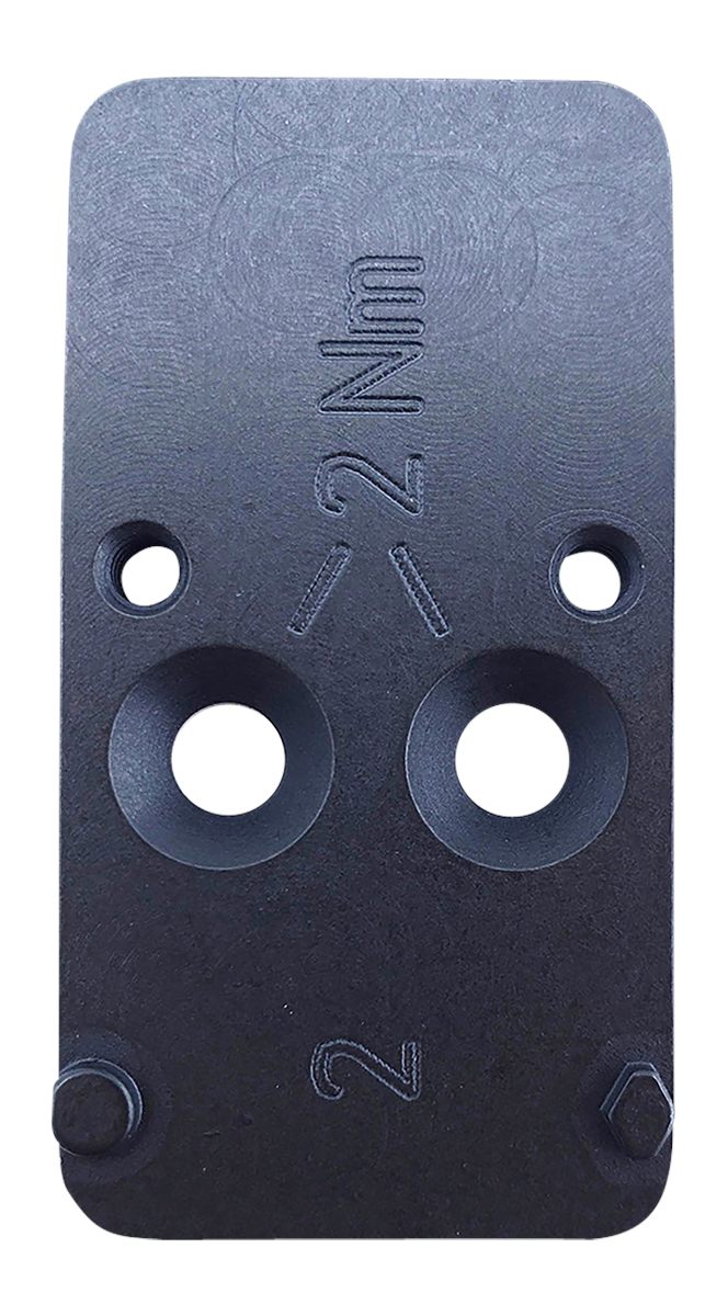 Heckler Koch HK 50254262 Optic Plate 2 Black Steel, Fits VP9 OR RMR/Holosun