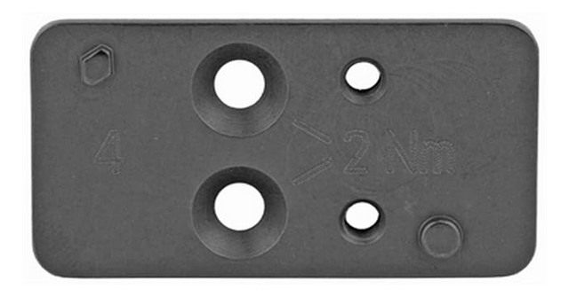 HK 50254264 Optic Plate 4 Black Steel, Fits VP9 OR Leupold DeltaPoint Patte view 2