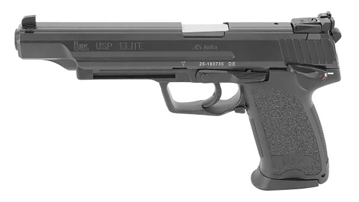 HK 81000367 USP V1 Elite 45 ACP 12+1 6.02in Stainless Steel Barrel, Black L