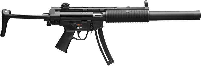 Heckler Koch HK 81000468 MP5 Full Size 22 LR 25+1 16.10in Black Steel Barre view 3